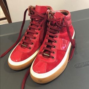 jimmy choo belgravia red mens shoes